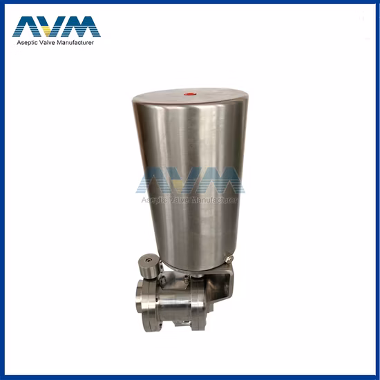 Válvula de borboleta soldada de mistura manual sanitária da prova da válvula dos Ss 316L